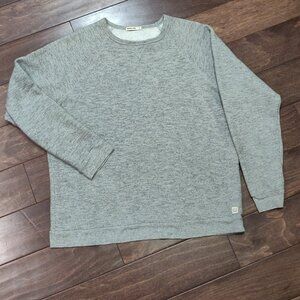 Marine Layer Women's Sherpa Crew Pullover Heather Grey SIZE LARGE